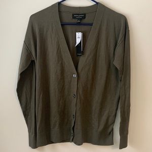 NEW! Banana Republic Forever Sweater Green Button Cardigan